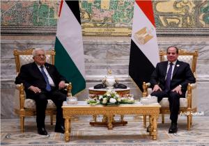 الرئيس السيسي يلتقي أبومازن على هامش قمة الدول الثماني النامية بالعاصمة الإدارية الجديدة