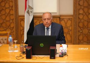سامح شكرى يشارك فى الاجتماع الوزاري لمجلس جامعة الدول العربية بالبحرين اليوم
