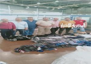 "جمارك نويبع" تضبط محاولة تهريب ملابس جاهزة وأحذية