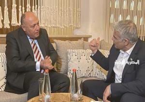 جلسة مشاورات بين شكري ووزير الخارجية الإسرائيلي