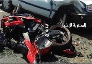 مصرع شخصين فى حادث تصادم بين سيارة وموتوسيكل بالتجمع الأول