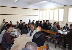 استمرار التصحيح لامتحانات الشهادة الاعدادية في الدقهلية
