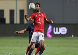 حسين الشحات يهدر أول فرص الأهلي أمام المحلة بالدقيقة 15