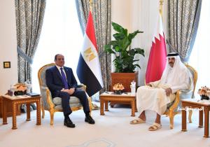 الرئيس السيسي يؤكد أهمية تعزيز التعاون مع قطر لا سيما عبر زيادة التبادل التجاري وتعزيز الاستثمارات