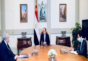 الرئيس السيسي يتابع الوضع الوبائي الراهن لانتشار فيروس كورونا في مصر