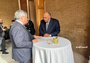 شكري يعقد لقاءات ثنائية مع وزراء خارجية فرنسا وإيطاليا وألمانيا وموريتانيا | صور