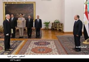 الرئيس السيسي يتسلم أوراق اعتماد 12 سفيرًا جديدًا لدى مصر| صور