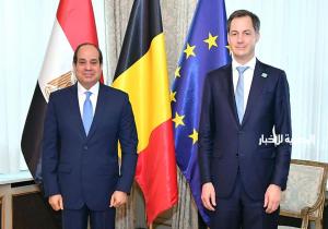 المتحدث الرئاسي ينشر صور مباحثات الرئيس السيسي ورئيس وزراء بلجيكا