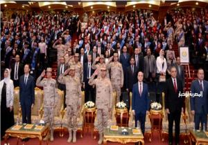 قيادة قوات الدفاع الشعبي والعسكري تنظم ندوة تثقيفية لطلبة الجامعات المصرية بجامعة كفر الشيخ
