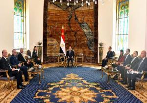 الرئيس السيسي يستقبل رئيسة حكومة الجمهورية التونسية