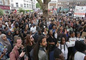 تظاهرة في لندن احتجاجا على قتل السود فى أميركا