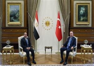 أول صور للرئيس السيسي في القصر الرئاسي بأنقرة