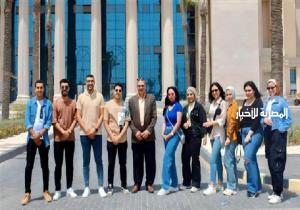 وفد من طلاب " إعلام أكتوبر " يزور مدينة المنصورة الجديدة ضمن حملة إعلامية كمشروع تخرج