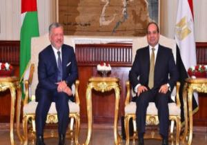 الرئيس السيسي: التوافق الاستراتيجى بين مصر والأردن قادر على التعاطى مع التحديات