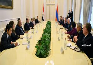 المتحدث الرئاسي ينشر صور لقاء ومباحثات ومراسم توقيع المذكرات بين الرئيس السيسي ونظيره الأرميني