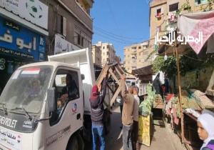 إزالة 10 حالات تعدي على مساحة 1430 متر مربع  بالبحيرة