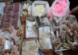 ضبط مصنعين لإنتاج الحلوى والأيس كريم يستخدمان علامات تجارية مقلدة بكفر الشيخ
