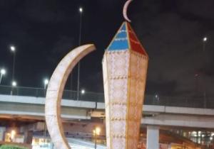 فانوس رمضان بطول 15 متر يزين ميدان رمسيس احتفالا بالشهر الكريم