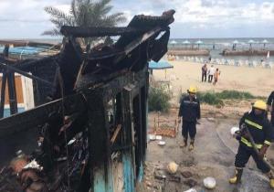 السيطرة على حريق في شاطىء «نيو بوريفاج» بالإسكندرية