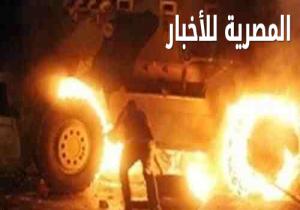 إصابة "مجند " بشظايا بسبب انفجار عبوة ناسفة فى مدرعة بالعريش