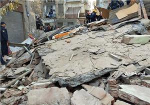 انهيار عقار من 4 طوابق في منطقة اللبان بالإسكندرية