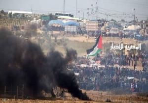 مقتل فلسطيني وإصابة المئات في مواجهات غزة