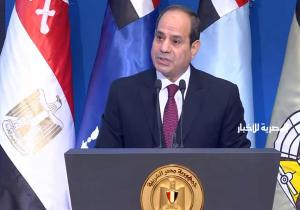 الرئيس السيسي: حرب أكتوبر ملحمة عسكرية أبهرت العالم.. تحية اعتزاز لرموز العسكرية المصرية