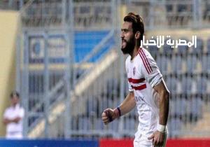 تصرف غير رياضي من مهاجم الزمالك فى "مباراة المقاولون"