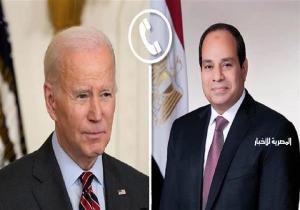 الرئيس السيسي يتلقى اتصالًا هاتفيًا من نظيره الأمريكي