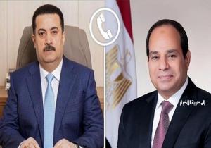 الرئيس السيسي يتلقى اتصالاً هاتفيًا من رئيس وزراء العراق