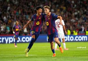 "هاتريك" لوبيز يقود برشلونة لاكتساح أولمبياكوس بنصف دستة أهداف في دوري الأبطال