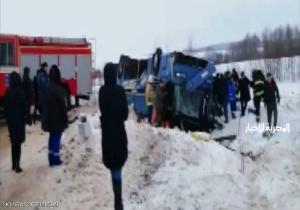قتلى وعشرات الجرحى إثر حادث مروع في روسيا