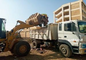 رفع ١٥٥ طن من المخلفات و تطهير وتعقيم مستشفي أبو حمص المركزي