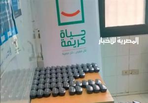 تسليم ١٣٨ نظارة طبية للحالات  التى تم توقيع الكشف عليهم بالقافلة الطبية بقرية المهدية بأبو المطامير