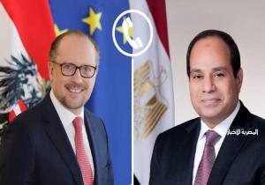 الرئيس السيسي يتلقى اتصالًا هاتفيًا من المستشار النمساوي «ألكسندر شالينبرج»
