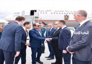 قيديو وصور وصول الرئيس السيسي مدينة سان بطرسبرج للمشاركة فى القمة الروسية الإفريقية