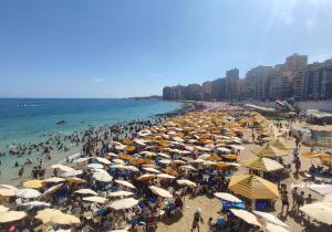 رايات صفراء تحذيرية.. تعرف على حالة شواطئ الإسكندرية أول أيام العيد