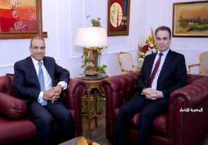 وزير الخارجية يزور التليفزيون المصري ويشيد بدور ماسبيرو ومكانته الشامخة