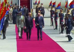 مراسم استقبال رسمية للرئيس الموريتاني بمطار القاهرة