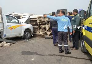 مصرع سيدة وتحويل 3 حالات خطرة فى حادث سيارة نقل بالفرافرة