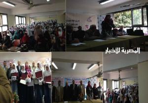 بالصور قومى المراة في احتفالية لا للعنف ضد المرأة بمدرسة سالم شعبان شمال بنى سويف