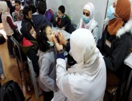 استمرار أعمال الحملة القومية للتطعيم ضد شلل الأطفال في القاهرة