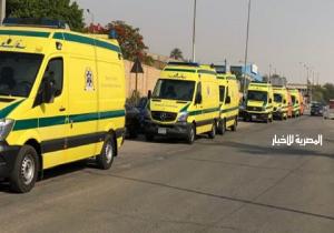 الصحة: الدفع بـ 50 سيارة إسعاف لنقل مصابي حريق مديرية أمن الإسماعيلية