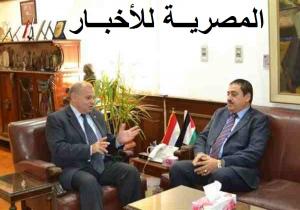 السفير حسام الدباس : يزور جامعة الإسكندرية ويشيد بالدعم المصري فى قضية بلاده
