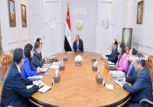 الموقع الرئاسي ينشر فيديو اجتماع الرئيس السيسي مع المجموعة الوزارية الاقتصادية