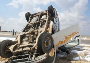 إصابة 12 مواطنًا في انقلاب سيارة نقل بمركز السنبلاوين بالدقهلية