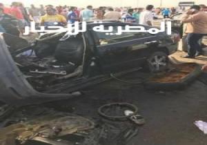 بالأسماء .. إصابة 12 شخصاً في حادث إنقلاب سيارة أجرة بصحراوي بني سويف‎
