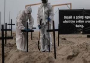 البرازيل تسجل 33057 إصابة و739 وفاة جديدة بكورونا