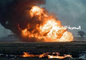 حريق هائل داخل أحد آبار البترول في رأس سدر بجنوب سيناء