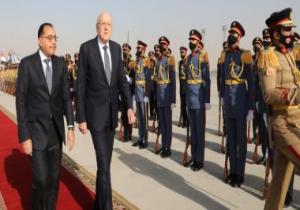 مراسم رسمية فى استقبال رئيس الوزراء نظيره اللبنانى بمطار القاهرة